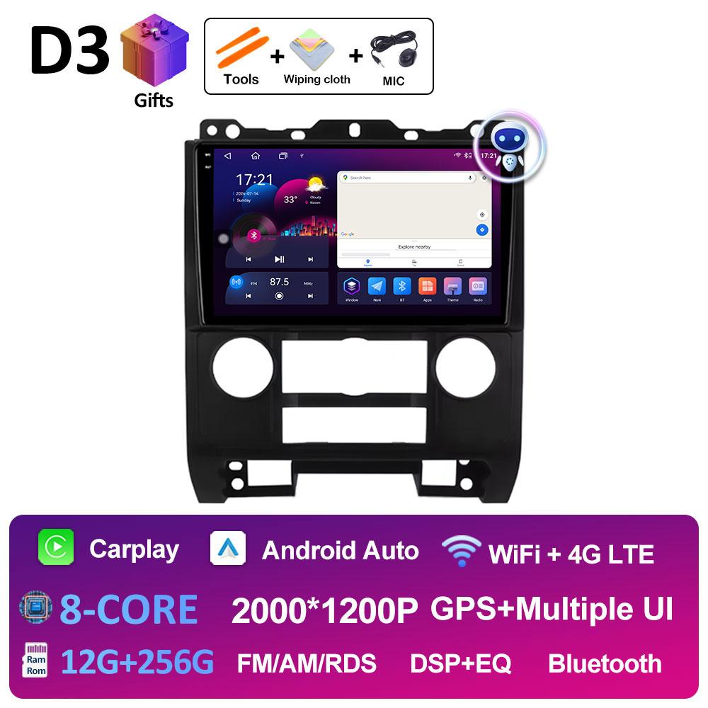 DSP Stereo Android Auto Carplay For Ford Escape 2007 2008 2009 2010 2011 2012 GPS Navi Smart System Touch Screen WIFI Auto Tools