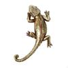 Decorazione da Parete Gecko Scultura Artistica in Resina Espositore Collezionabile Lucertola da Appendere per Corridoio