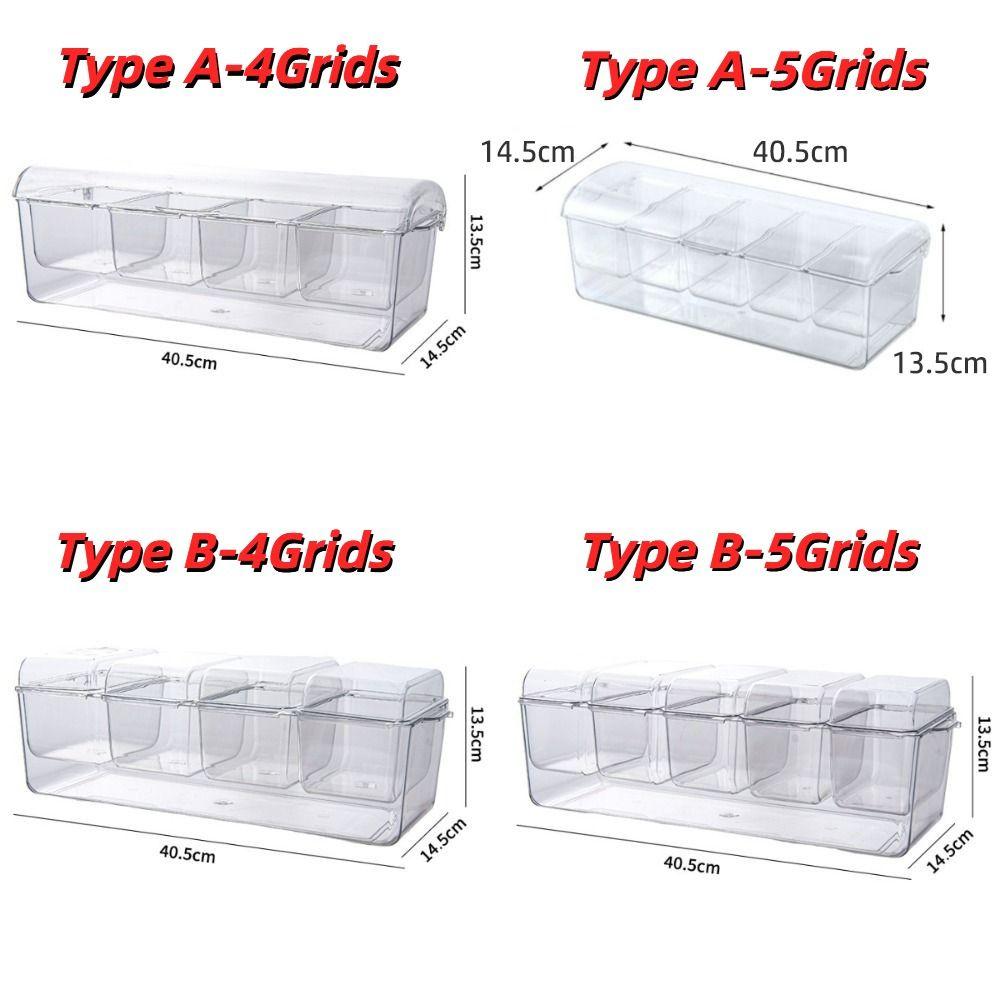 Transparent Fresh Iced Box Detachable Chilled Fruit Fresh-keeping Box New Condiment Tray