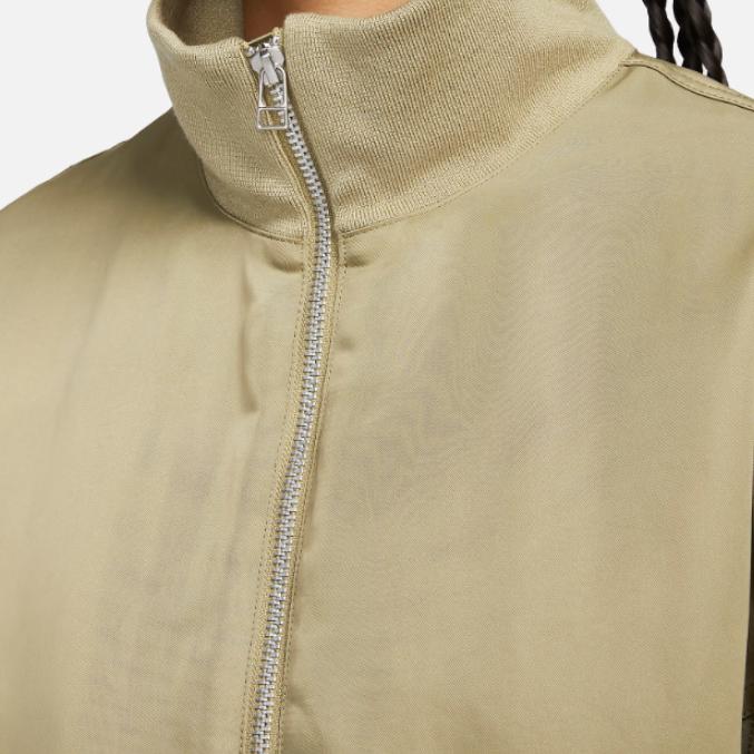 Nike Sportswear Essentials Solid Zip Loose Long Sleeve Jacket Women jackets Green FQ7583-276