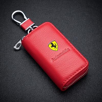 Custodia Portachiavi in Pelle di Alta Gamma per Chiave Auto Portachiavi Per Ferrari F1 F8 F80 SF90 Stradale SF90Spider 296 GTB 296 GTS 812 Accessori Auto TG8