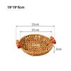Neue Härte Rattan Weide Geflochtene Servierkörbe Handgeflochten Khaki Brot Obst Gemüse Korb mit Griff 10 Stile Pizza Tablett