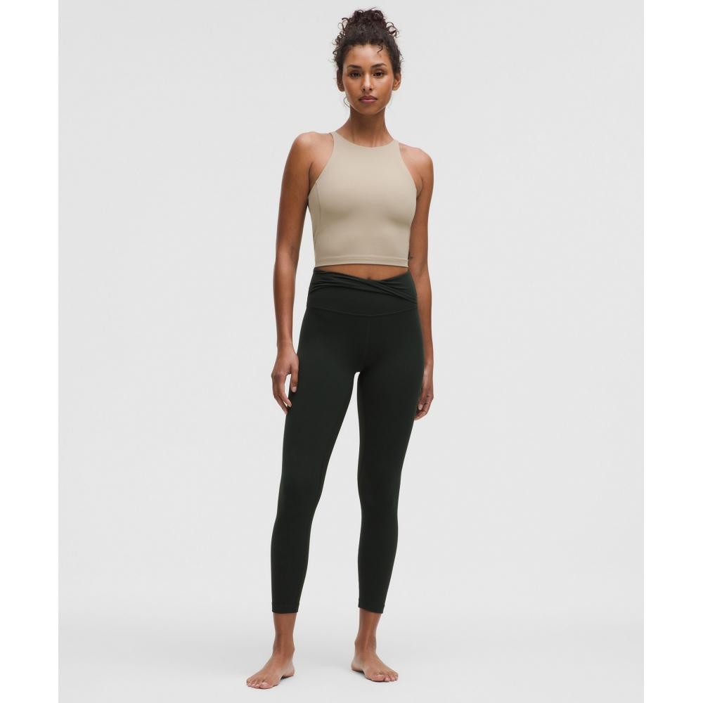 Lululemon Align  Twist BaCk Tank Top  Light Support  C D Sheer Oak