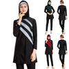 Women Muslim Bathing Suit With Cap Printing Swimsuit Beachwear Swimwear