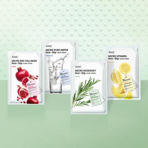 AHC Micro Adhesive Mask (4 Types: Pure Water, Vitamin, Red Collagen, Rosemary)