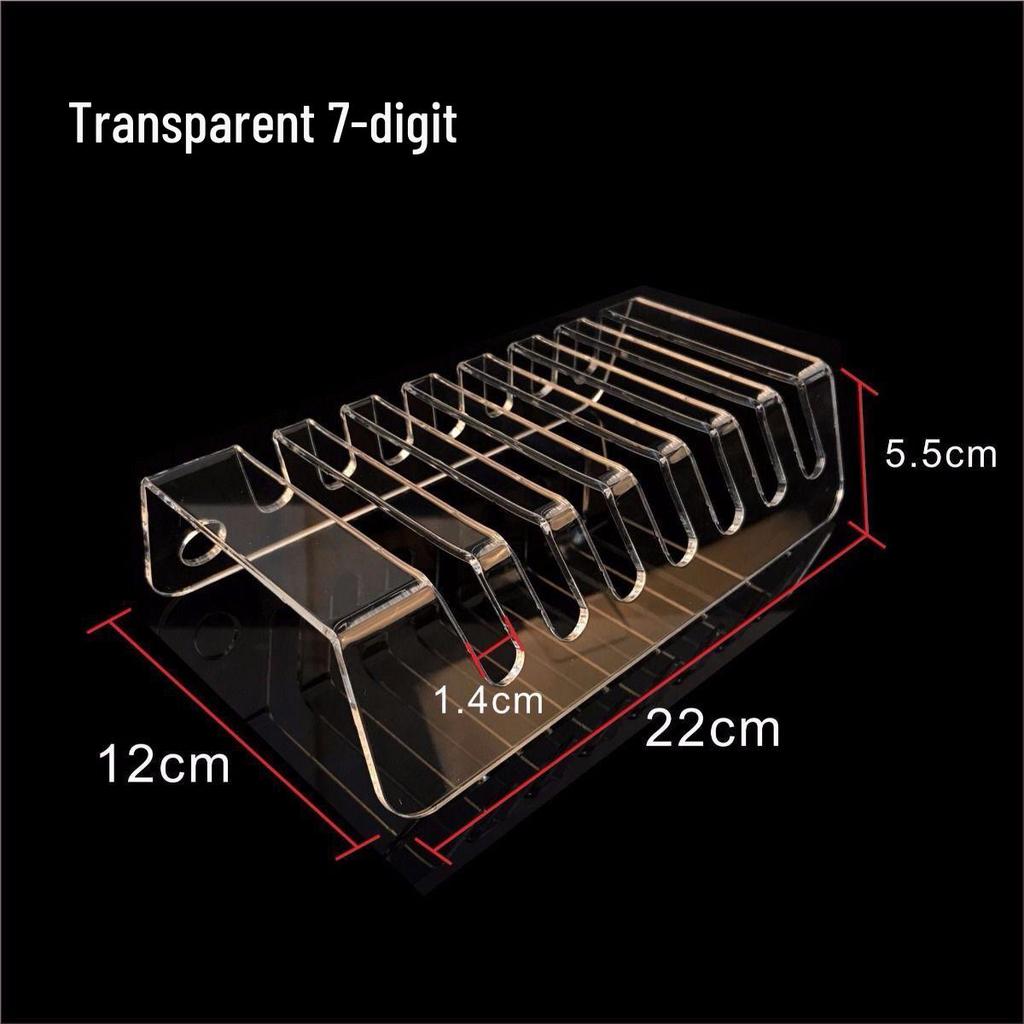Transparent Acrylic Multi-Port Mobile Phone Charging Stand & Holder