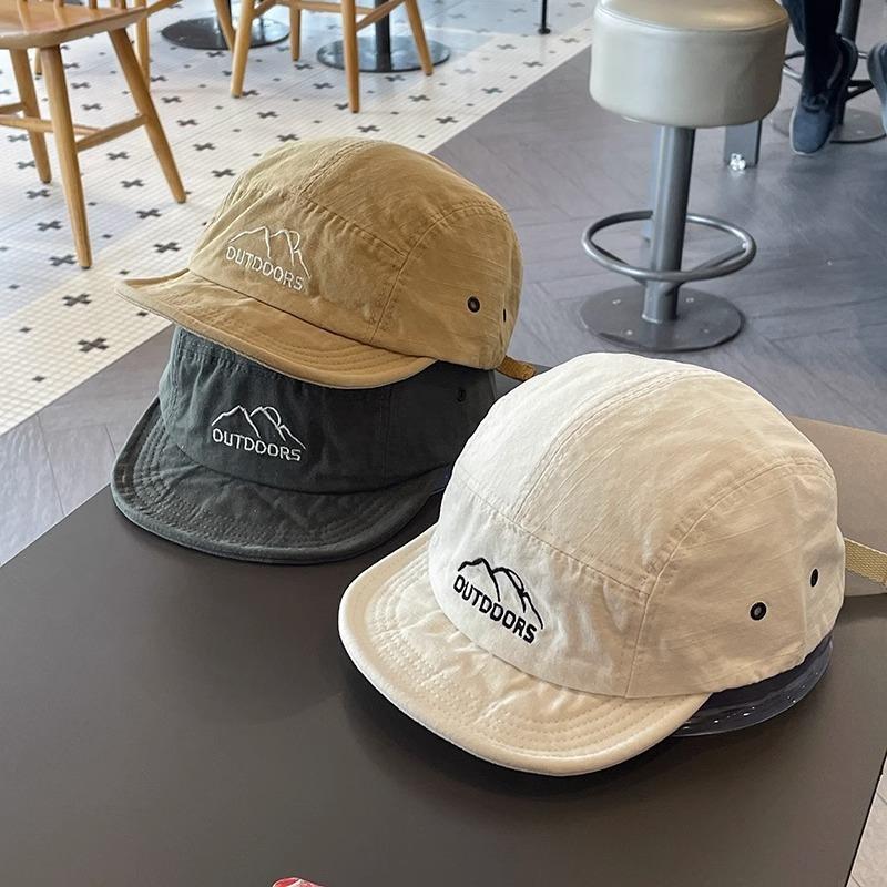 High Quality Short Brim Baseball Cap Children Street Soft Brim Five Sun Hat Students Outdoor Cap Men