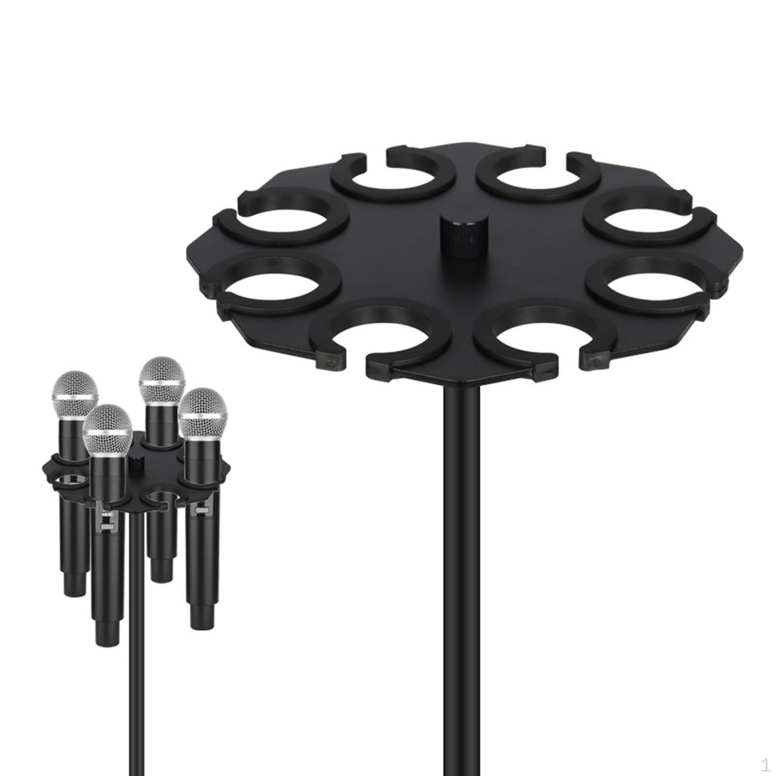 

Многоместный держатель Мульти Микрофонный Дисплей для Музыкальной Стойки Динамический Органайзер Лоток Студия