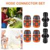 Multiple Size Hose Connector Pack 4 Standard Fittings and 2 Expandable Couplers for Stable Connection