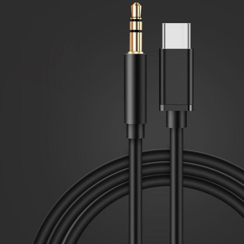 USB C To Aux Cable 3.5ft, Type C To 3.5mm Male Audio Adapter Cord, Headphone Jack Car Stereo Cable for Samsung Galaxy for Xiaomi