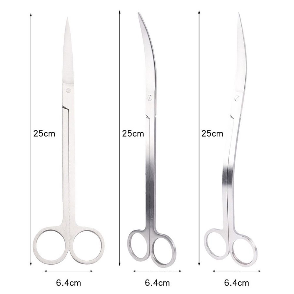 1Pcs Plants Wave Water Grass Scissor Straight Curved Aquarium Cleaning Tool  Fish Tank