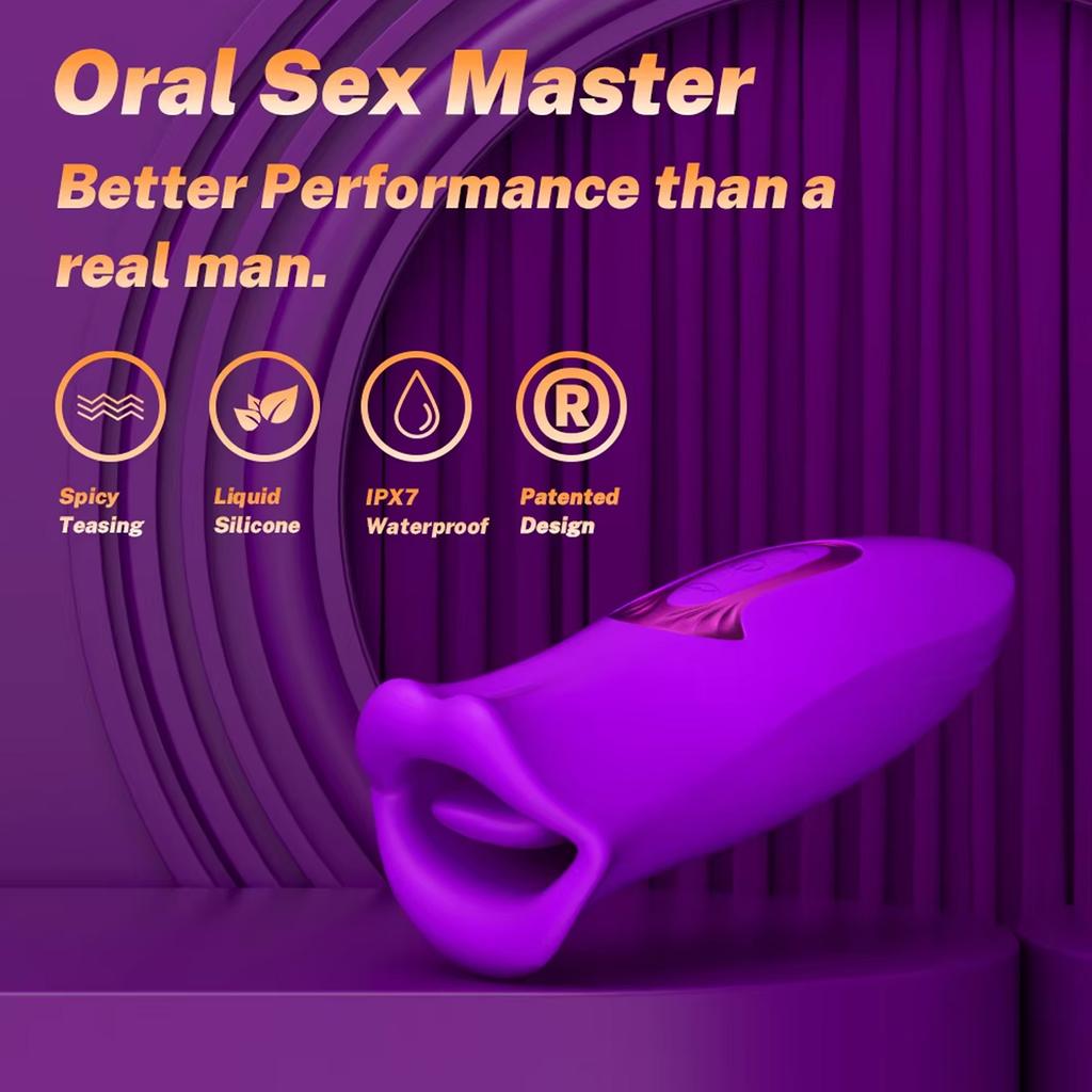 Tongue Licking Vibrator for Women Clitoris Stimulator Mouth Female Masturbator Vaginal Massage Adult Sex Toys Supplies New