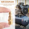 Feb.Brass 1/4 Inch NPT Male Air Hose Quick Connect Adapter,Air Coupler Plug Kit,Air Compressor Fittings 10Pcs (Male NPT)