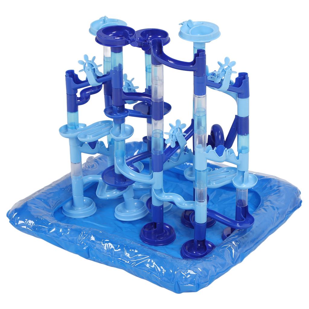 Marble Run Sets Funnel Slide DIY Water Play Marble Run Maze Ball Track Building Blocks for Interactive Water Play