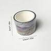 Oil Painting Pattern Tape for Art Craft 30mm Wide Scrapbooking Tape Aesthetic Masking Tape for Journal Album Packaging