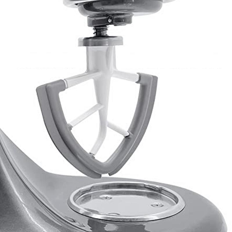 Flex-Edge Paddle Attachment for Kitchenaid 4.5-5 QT Tilt-Head Stand Mixer Replacement Silicone Beater Bowl Scraper Blade
