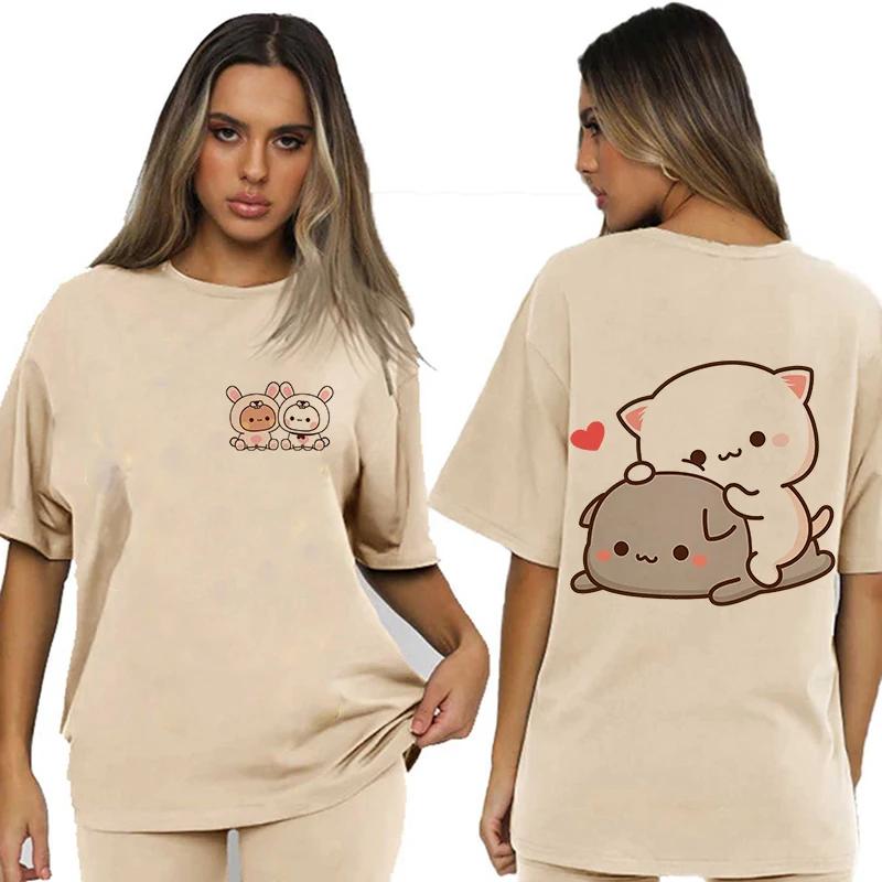 Bubu Dudu Velikost EU Topy Roztomilé tričko Manga Ženy Muži Legrační tričko Grafika Tričko pro volný čas Y2k Streetwear Kreslené gotické oblečení