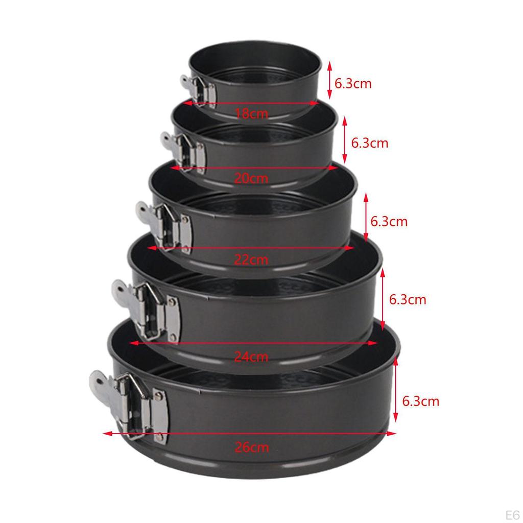 Springform Pan Stainless Steel Baking Tin Cake for Party Wedding 12 18 24cm