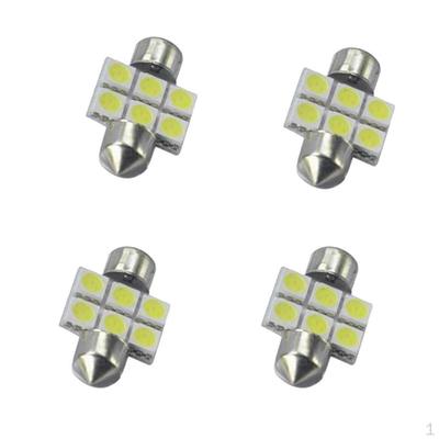 1mm LED 50 SMD Kennzeichen Innenraum Türlicht Soffitte Glühbirne 4er Pack