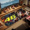 Valentino Rossi Motorfarbe Mauspads Großes Gaming-Tischkissen Rutschfestes Laptop-Tablet Großes Mauspads XXL Matte Mini-PC-Spielmatte Mit Verriegeltem Rand