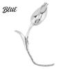 Flower Accessory Brooch Pin for Women Tulip with Safety Wedding