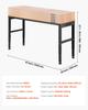 Adjustable Height Workbench 61"L x 20"W Work Bench Table with Power Outlet