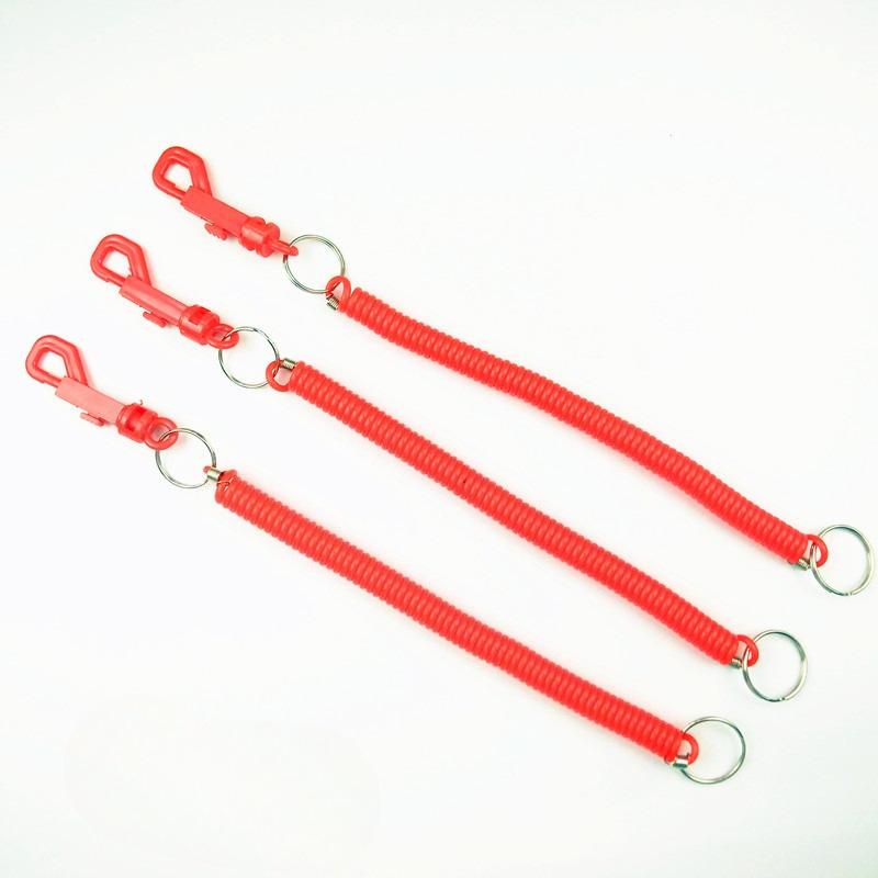 1 buc Sfoară elastică de întindere 2 metri Plastic Gros de înaltă calitate cu Arc și breloc Sfoară elastică Sfoară telescopică din plastic cu Cataramă Cârlig