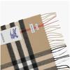 Burberry 8076576 A7026 Check Cashmere Fringe Muffler