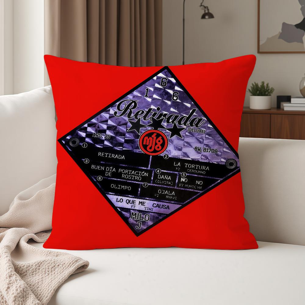 

Singer MMilo J La Vida Era Mas Corta Pillow Case Suitable For Bedrooms Living Rooms Cars Home Decoration 30cmx30cm