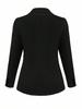 2024 Autumn/Winter Women's Solid Color Lapel Long Sleeve Slim Fit Jacket