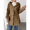 Autumn and Winter Women's Hooded and Velvet Jacket, Double-sided Velvet Cardigan, Long Sleeved Casual Warm Jacket