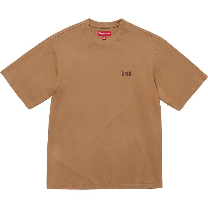 Supreme Теплый топ с коротким рукавом, стирка, коричневый L