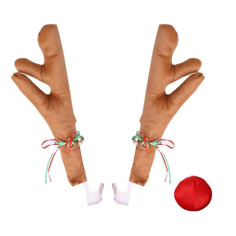 Car Decoration Reindeer Antlers - Christmas Ornaments for Show Cars
