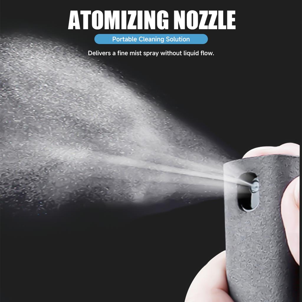 2 in 1 Screen Cleaner Spray Bottle Computer Cellphone Screen Cleaner with Microfiber Cloth Set Cleaning Tools Cleaning Supplie