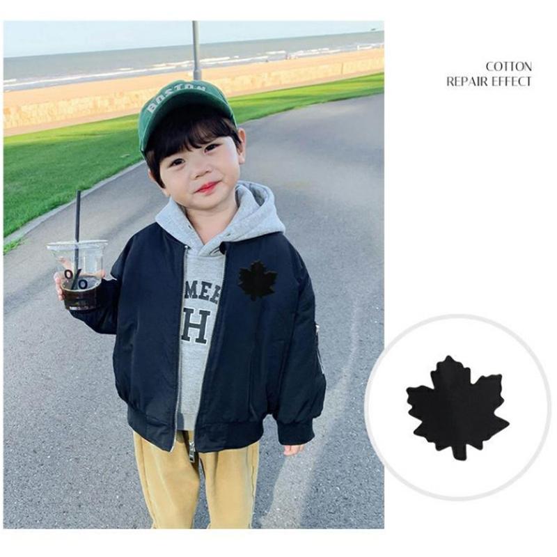 1Set No Ironing Stickers Patches Down Jacket Universal Black Self Adhesive Patcher Repair Washable Sewing Fabric Diy Fix Patch