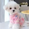 Hearted Print Pet Clothes Super Soft Dog Hoodie Cute Dog Warm Coat  Pet