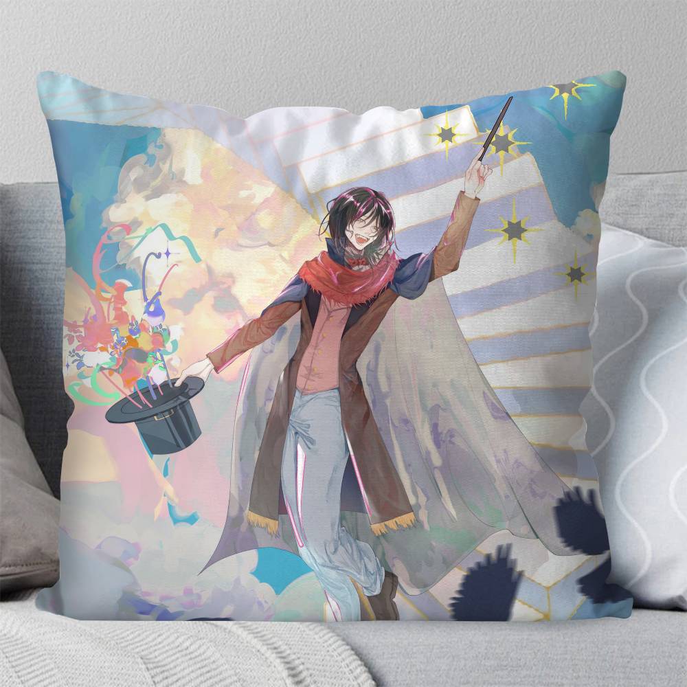 Merlin Hermes Anime Lord Of The MMysteries Pillow Case Fashion Square Pillowcase Bedroom Sofa Room Ins Decoration Leisure