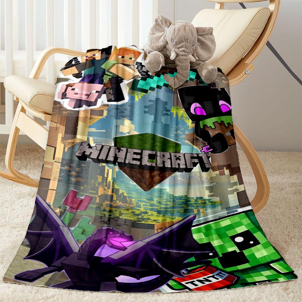 Minecraft 41 Blanket Soft & Cozy Suitable for Sofa Couch Office Chair for All Seasons Warmthful Decor Birthday Christmas Gift Blanket
