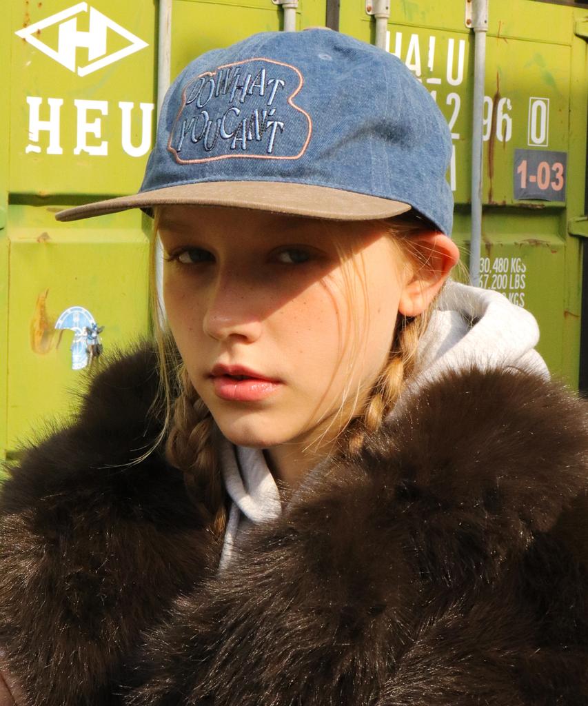 Seullipiseullib Flat Do What You Cant Navy/Brown Cap