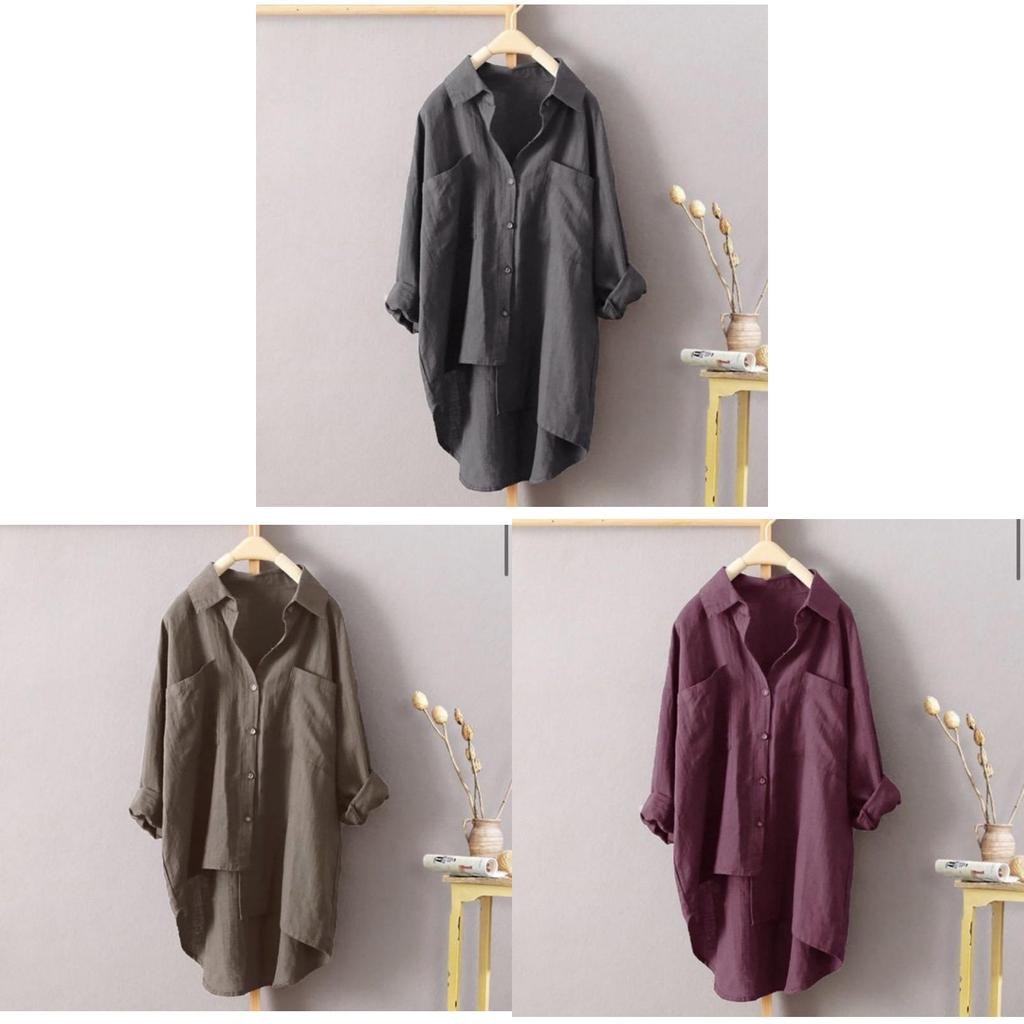 Vintage Style Cotton Linen Cardigan With Pockets For Casual Autumn Wear