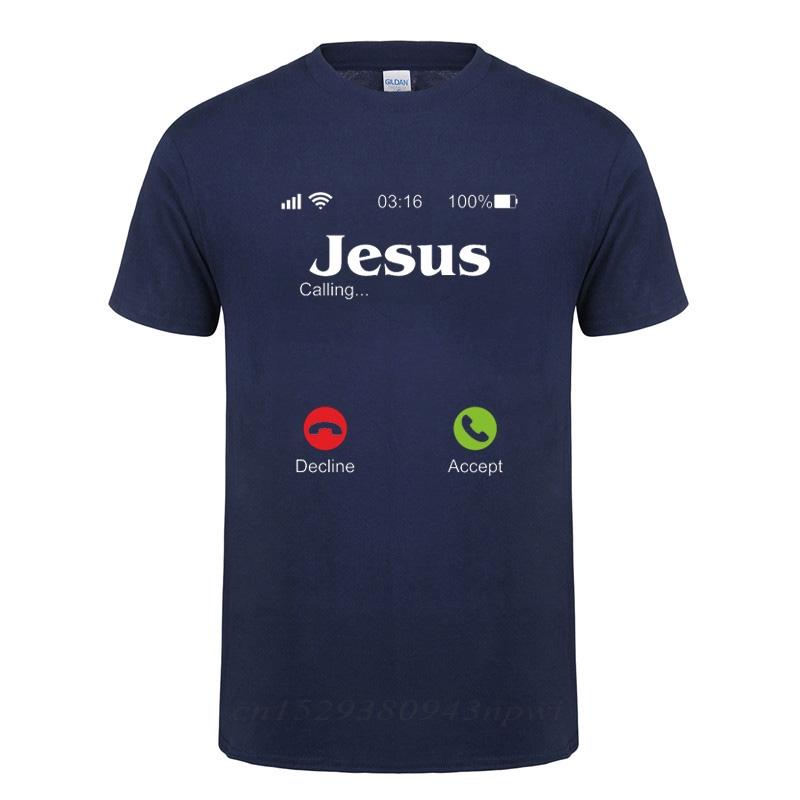 

Jesus Is Calling T Shirt Christ Christian Religion Faith Bible Catholics Gift TShirt For Men Male Short Sleeve O Neck Tshirt 4XL