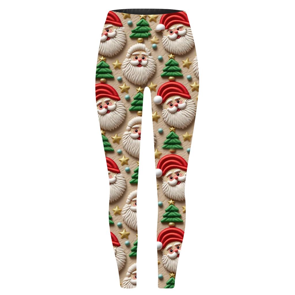 Women's Casual Fashion Outdoor Halloween Printed Slim Elastic Yoga Pants Cropped Pants