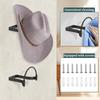 4 st Metall Cowboyhattställ Väggmonterad Kepsdisplayhållare Dekorativ Cowboyhattshållare för Hem Lägenhet Sovsal