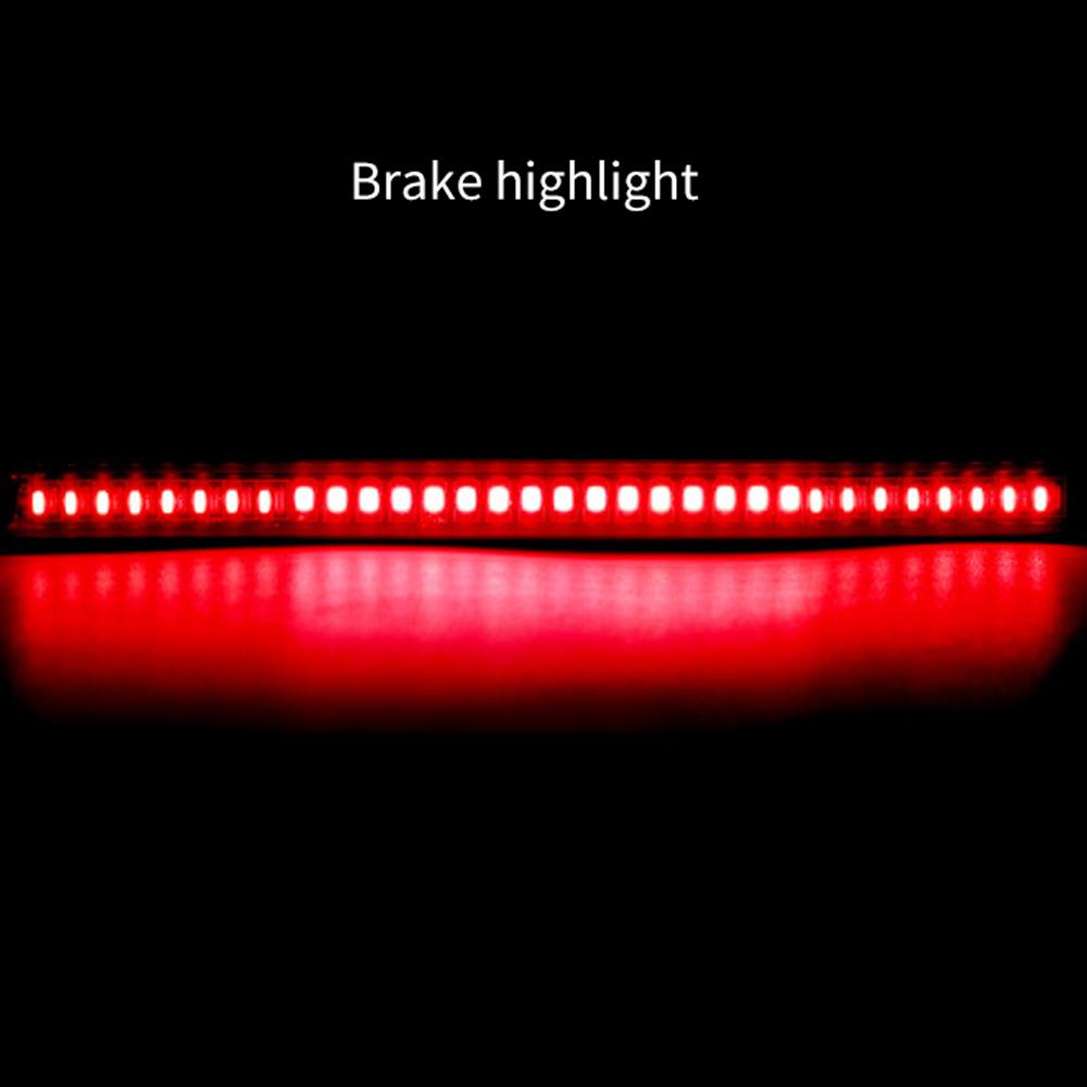 48LEDs Tail Brake Stop Turn Warning Light Motorcycle Brake Light Strip Flexible Waterproof Signal Lamp for Lada Motorcycle