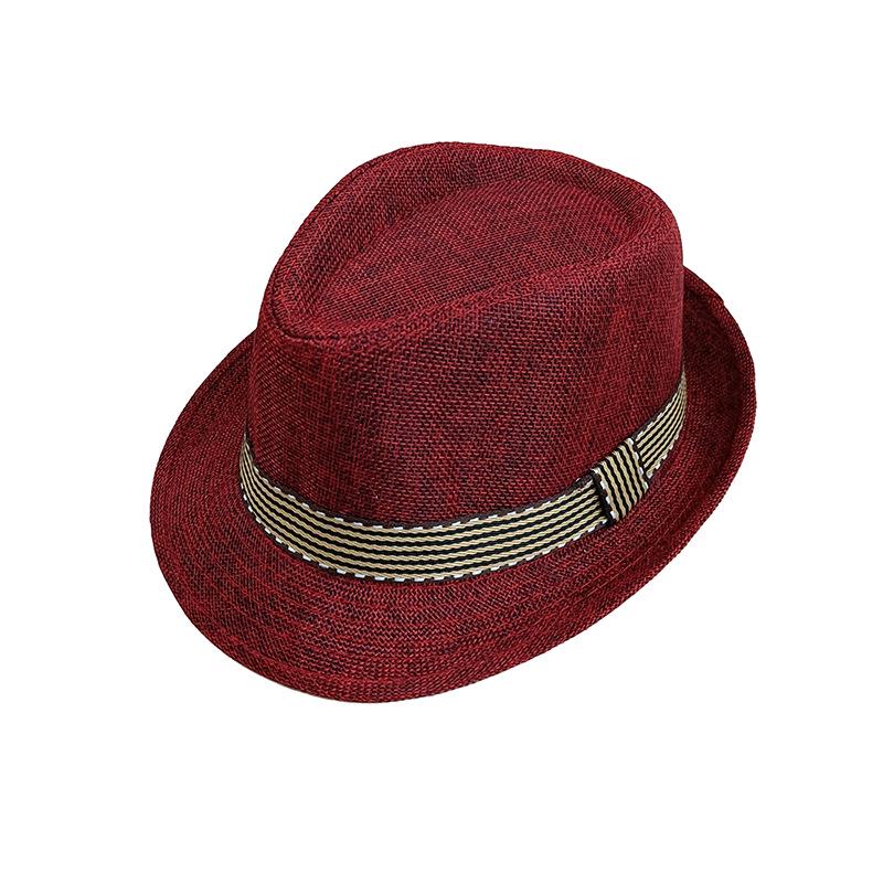 Children's Spring/Summer Sun Fedora: Casual Fashion Jazz Hat for Outdoor Travel, Beach, and Gentleman's Style.
