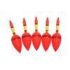 5pcs/set New Plastic Bobber Eva Foam Fishing Night Float Light Stick Ball Boia