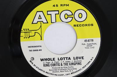 7inch Record KING CURTIS, KINGPINS - Whole Lotta Love / Floatin' 456779 ATCO RECORDS 1970 US Soul/Funk Used