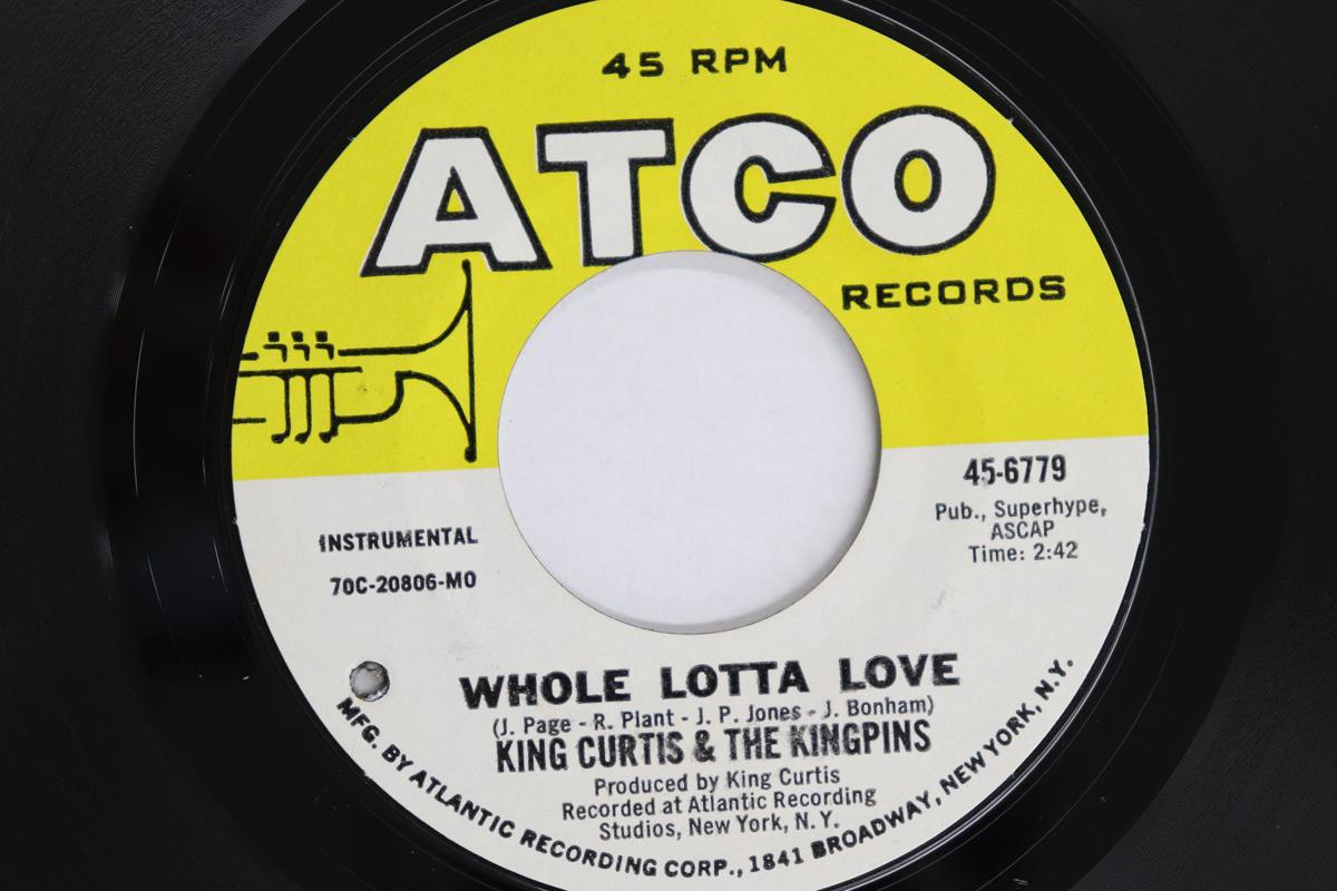 

7-дюймовая пластинка KING CURTIS, KINGPINS - Whole Lotta Love / Floatin 456779 ATCO RECORDS 1970 US Соул/Фанк Б/У