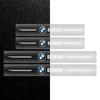 4 szt. Ochraniacz progu samochodu Przezroczysta odznaka dekoracyjna Naklejka 3D Do BMW E46 E39 E90 E60 E36 F30 F10 E34 E30 F20 E92 M3 M4 M5