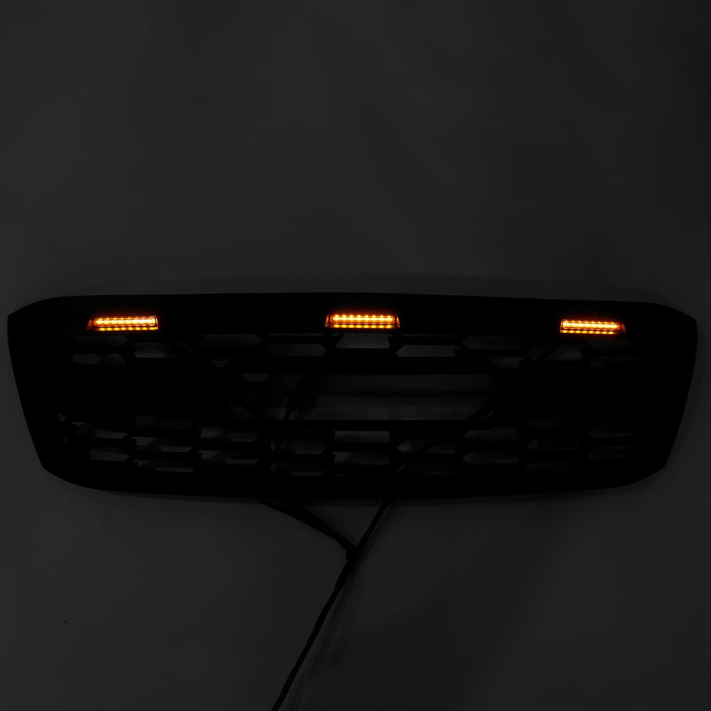 GR Style Front Bumper Grill Grille Fit Toyota Hilux N70 2005-2011 with LED
